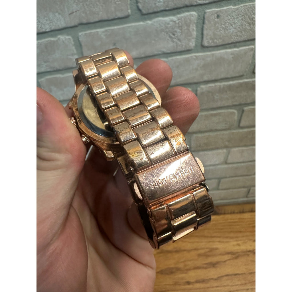 Michael Kors Gold-Tone Wrist Watches Unisex MK3039 + MK-5076