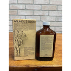 Vintage Aquasol Aquasole Elixir Bottle and Box Medicine Collectible