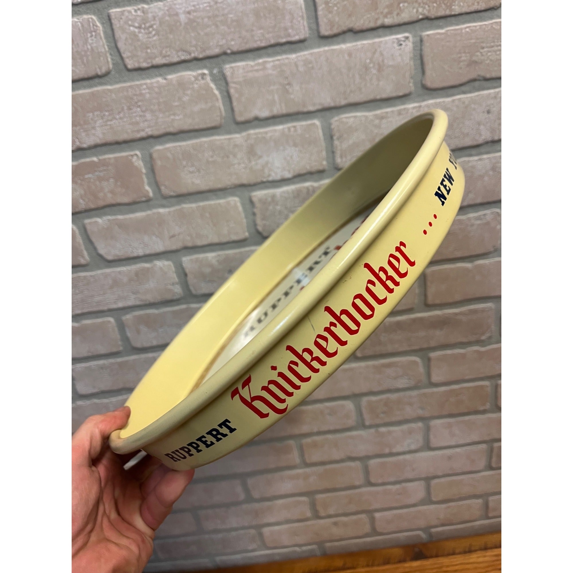 Vintage Ruppert Knickerbocker Beer Serving Tray Advertising New York