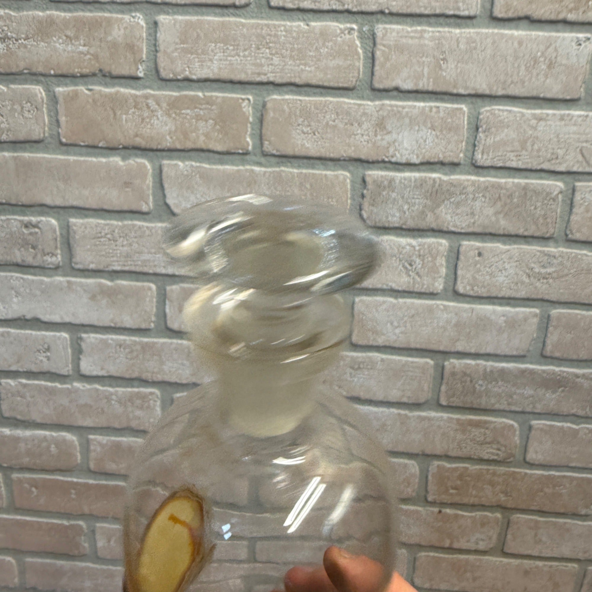 Vintage Glass Pharmacy Apothecary Bottle With Stopper and Glass Label Reading AQ. Menth. Pip. (Tincture of Peppermint)