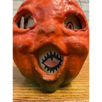 Vintage Halloween Paper Mache Jack O' Lantern JOL Choir Boy 4.5"