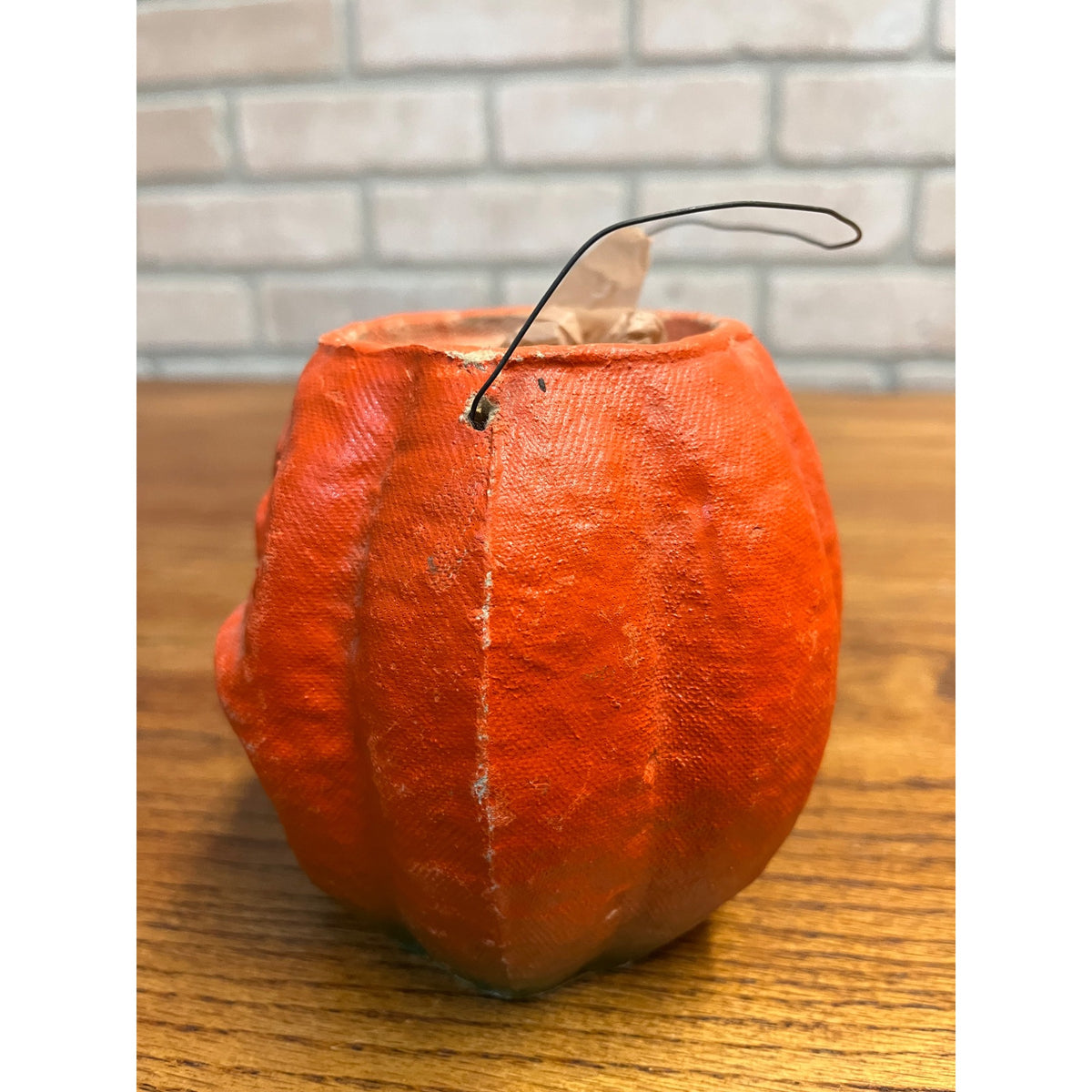 Vintage Halloween Paper Mache Jack O' Lantern JOL Choir Boy 4.5"