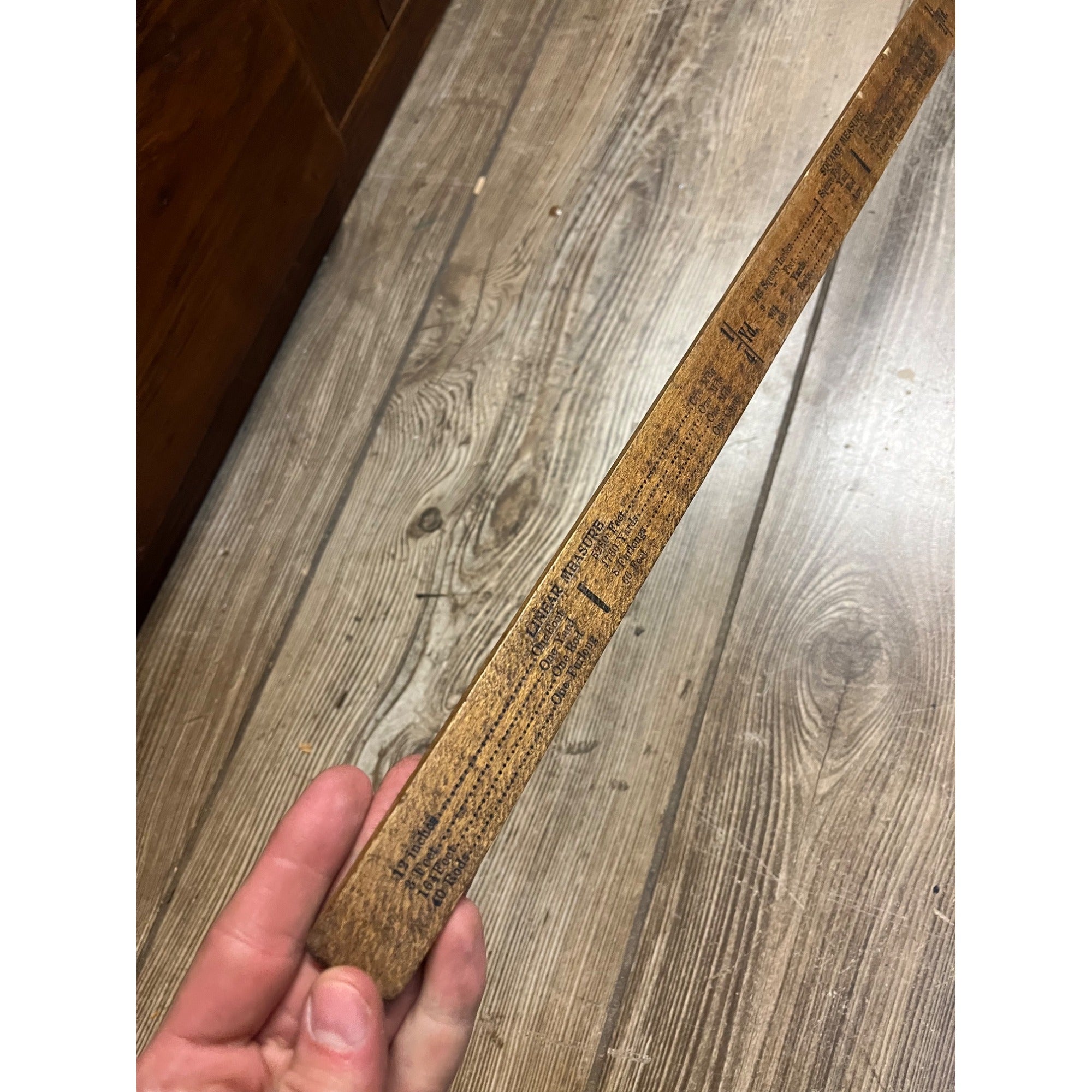 Vintage Fillmore Wisconsin Funeral Directors Advertising Yardstick De Tuncq & Crass