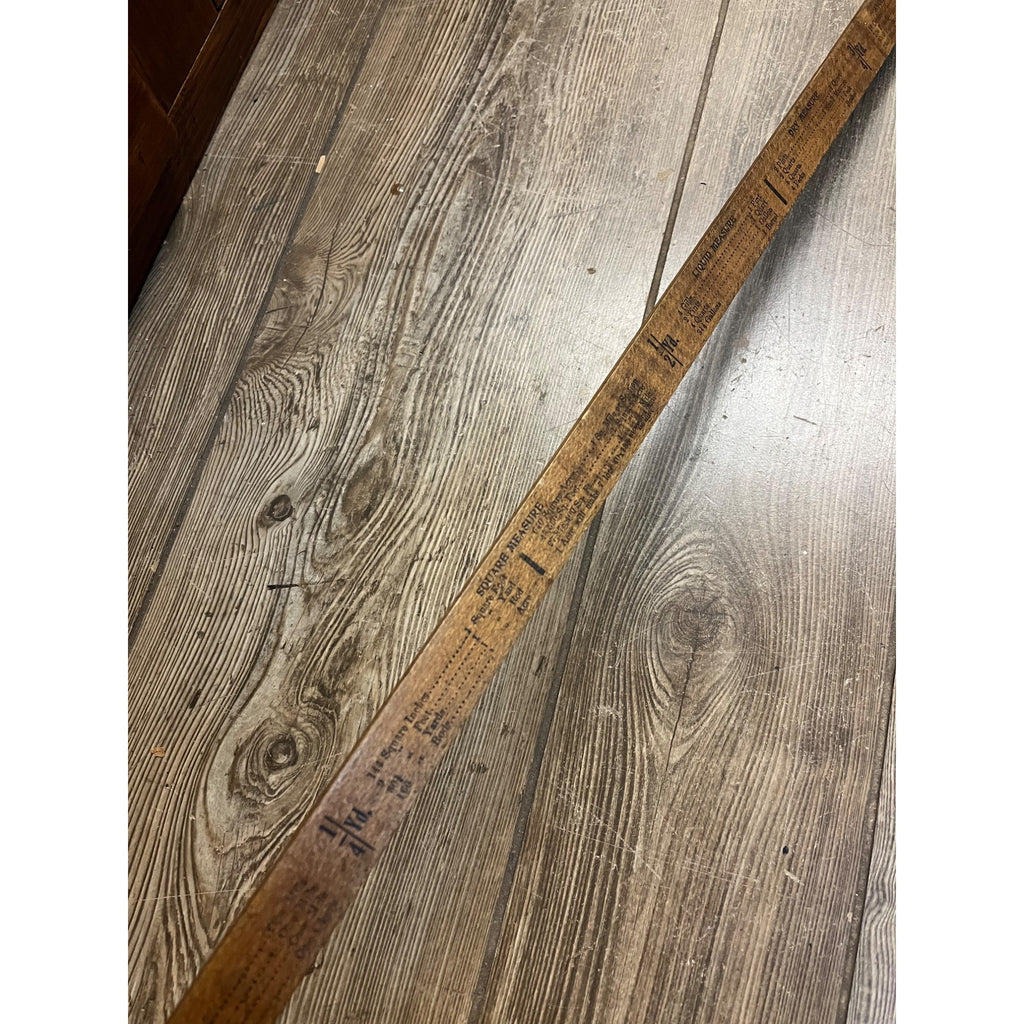 Vintage Fillmore Wisconsin Funeral Directors Advertising Yardstick De Tuncq & Crass