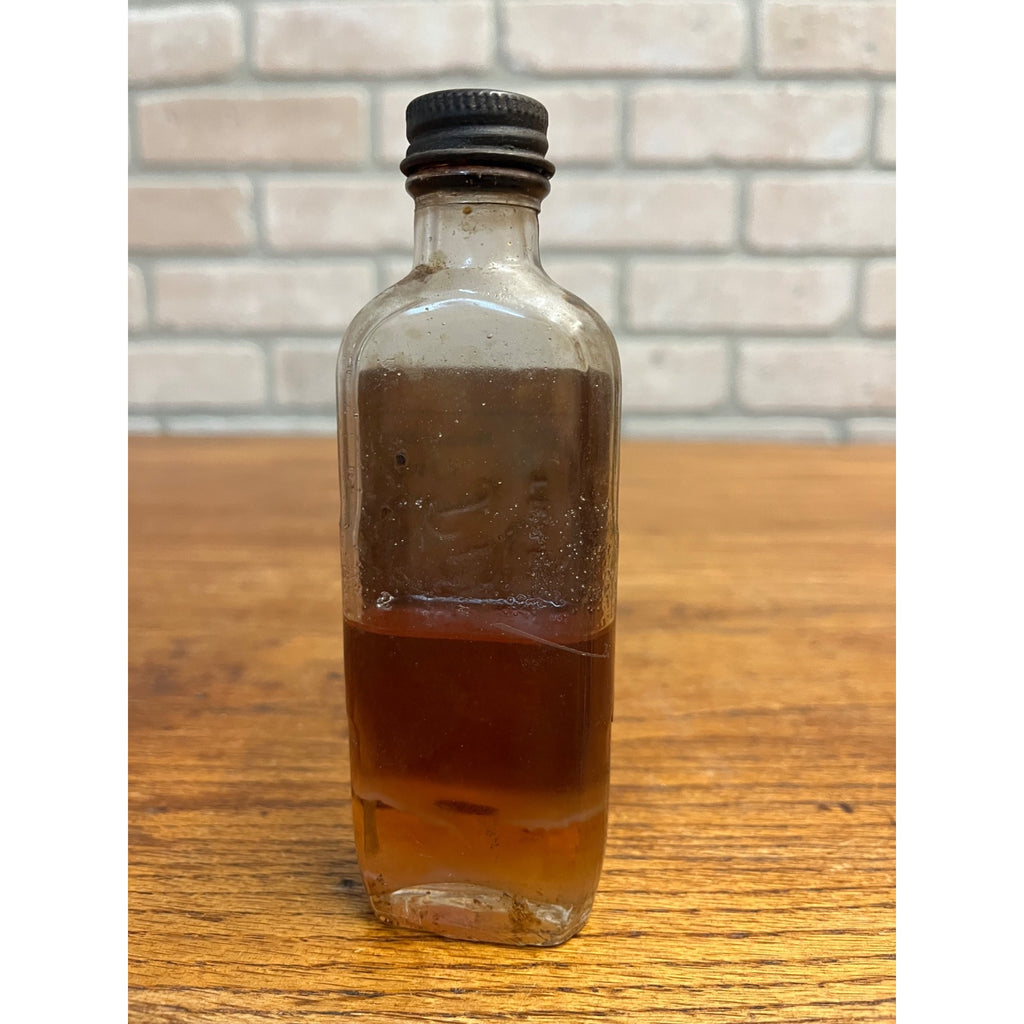 SCARCE Mother Abuja's Healing Oil Glass Bottle Chase Michigan Apothecary FULL