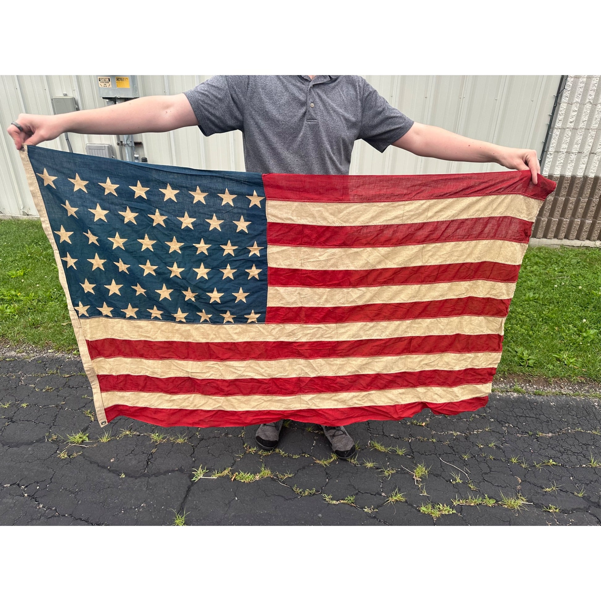 Original 46-Star American Flag (1907-1912) Oklahoma Cloth 55" x 35"
