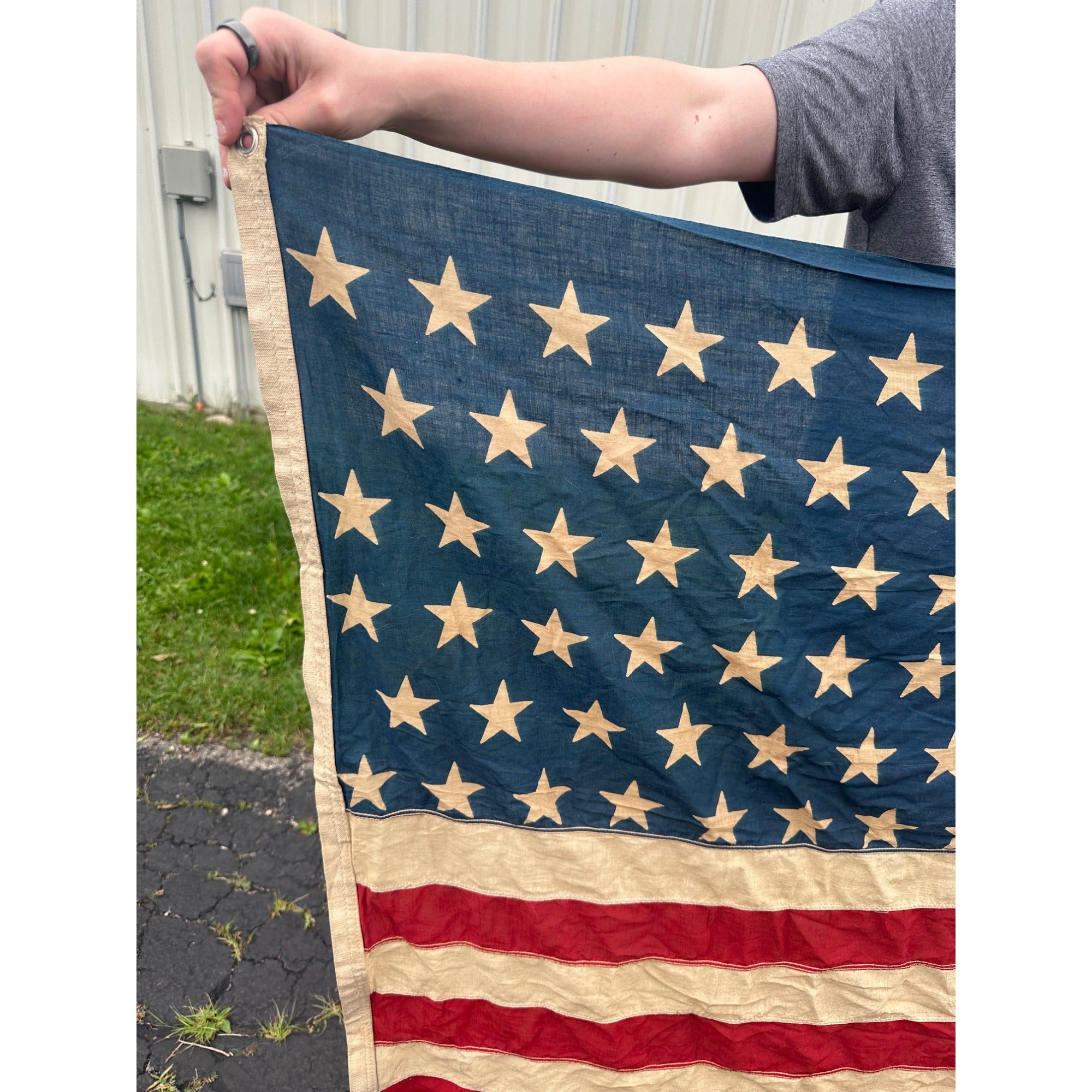 Original 46-Star American Flag (1907-1912) Oklahoma Cloth 55" x 35"