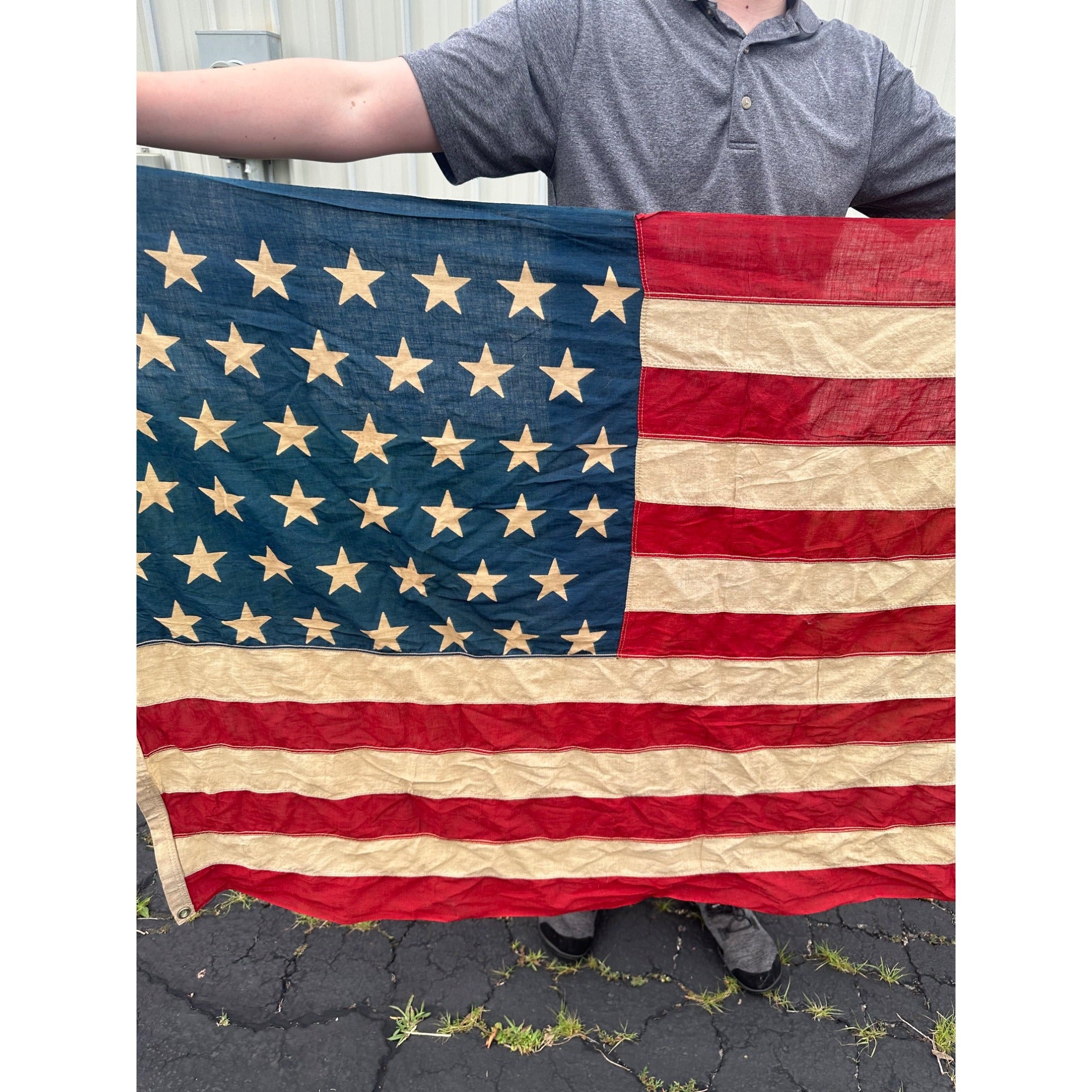 Original 46-Star American Flag (1907-1912) Oklahoma Cloth 55" x 35"