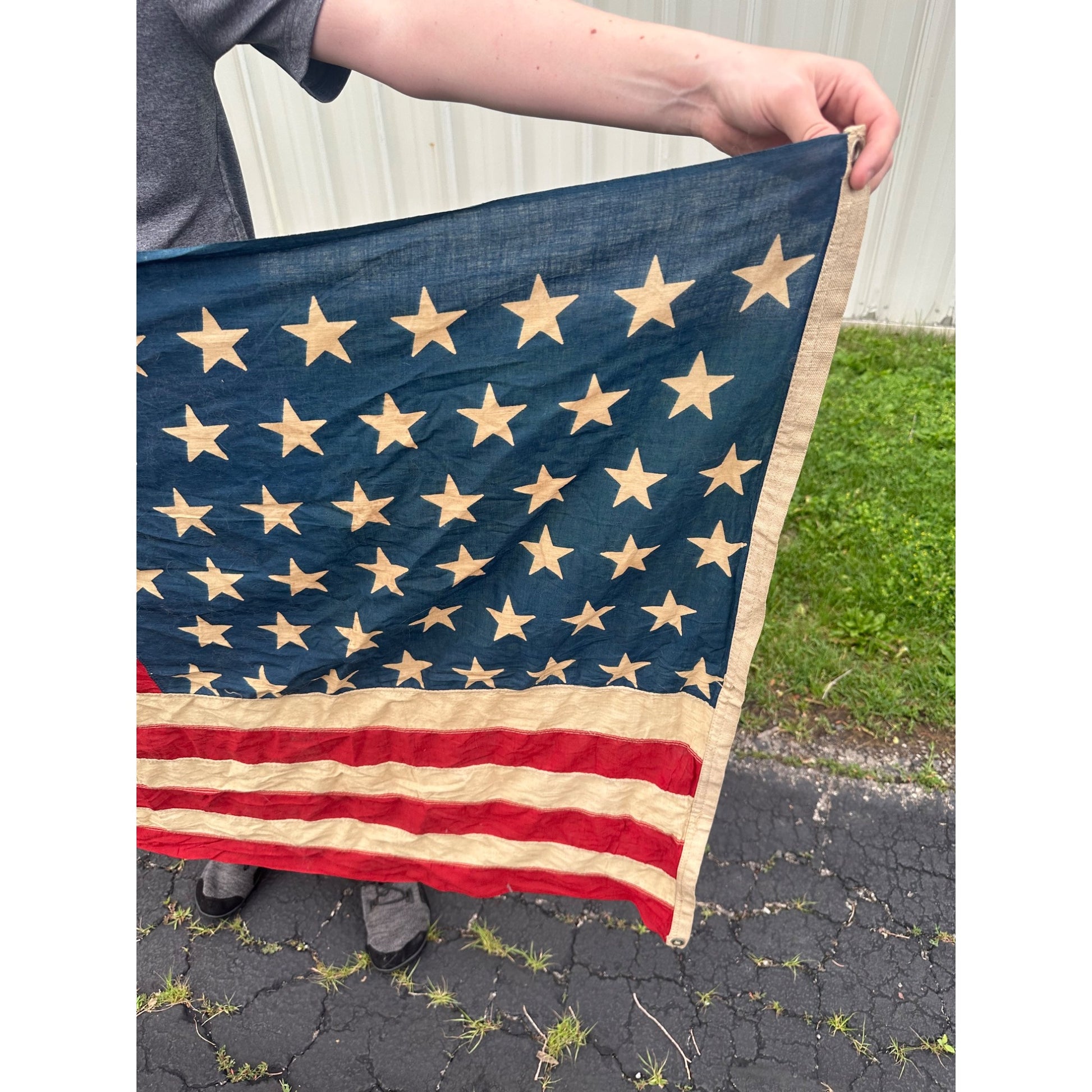 Original 46-Star American Flag (1907-1912) Oklahoma Cloth 55" x 35"