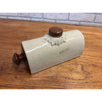 Antique Primitive Bourne Denby Derby Stoneware Bed Foot Warmer Crock Farmhouse