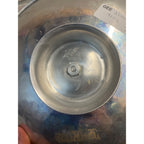 Vintage Mid Century Cake Platter Aluminum Flower Hammered Tray