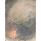 Vintage Mid Century Cake Platter Aluminum Flower Hammered Tray