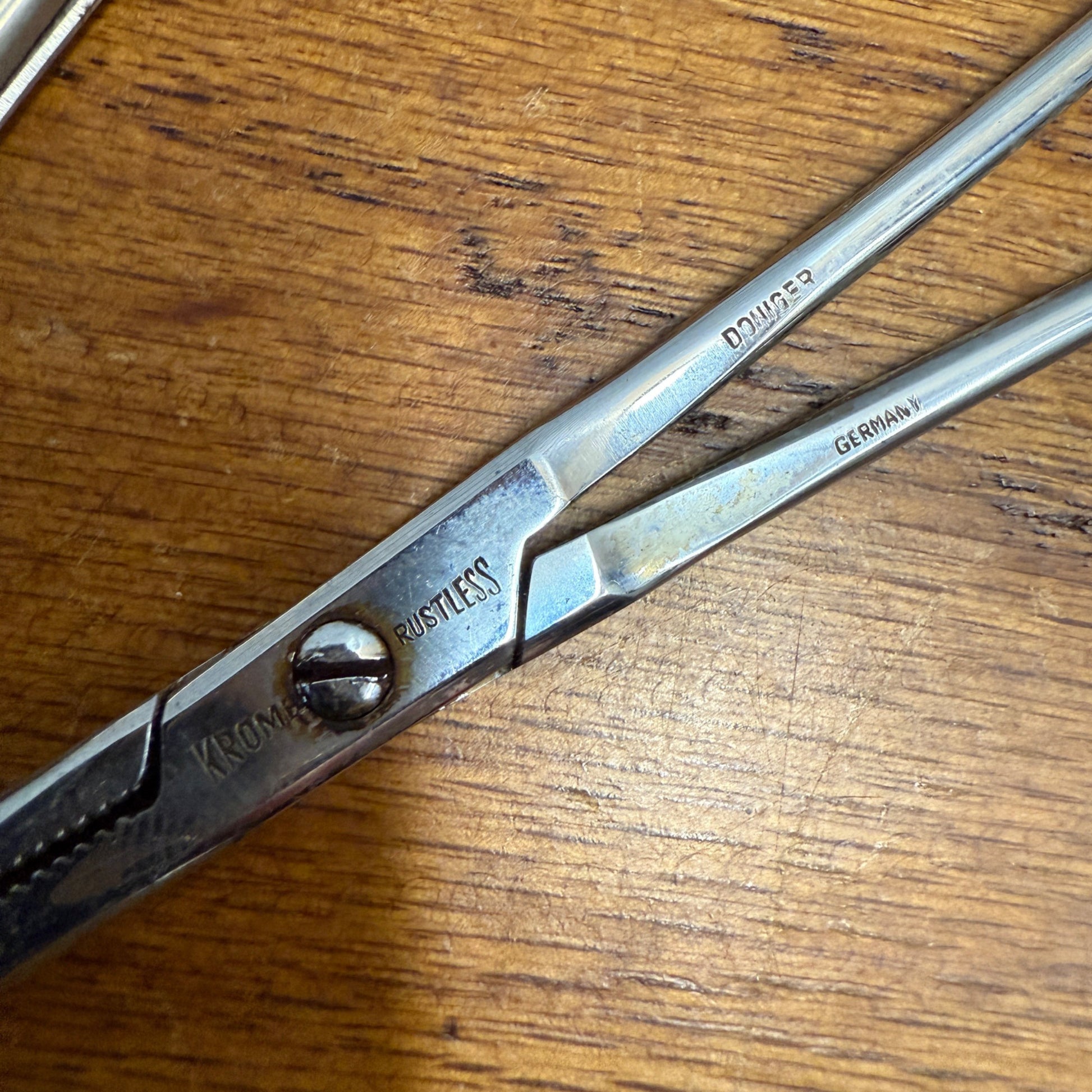 Vintage Lot (5) Medical Tissue Clamps Instruments Windsor Krome Klein ++