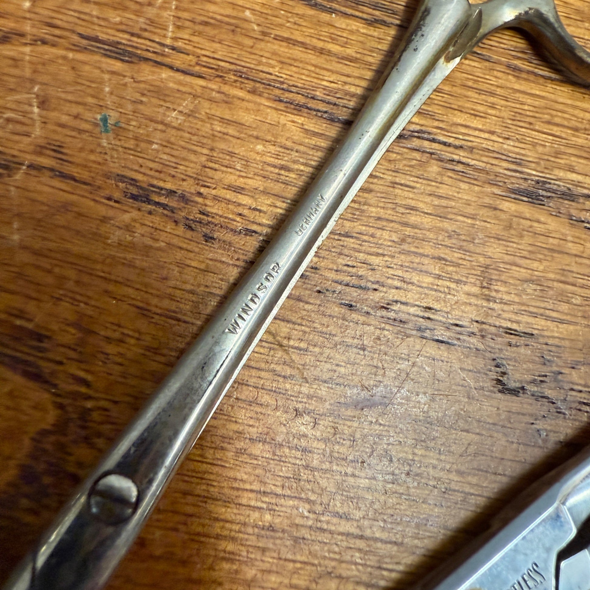 Vintage Lot (5) Medical Tissue Clamps Instruments Windsor Krome Klein ++