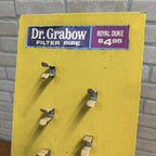 Dr Grabow Vintage Pipe Tobacco Smoking Display Stand Sign Retail Advertising.