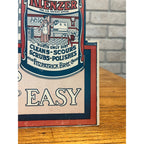 Vintage 1940s Kitchen Klenzer Polish Advertising Store Display Easelback Sign
