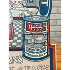 Vintage 1940s Kitchen Klenzer Polish Advertising Store Display Easelback Sign