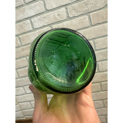 Vintage 1960s Green Glass WATER / JUICE Refridgerator Fridge Bottle 40oz