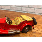 Vintage Tin Bandai Japan Friction British MG Roadster Red 1960s