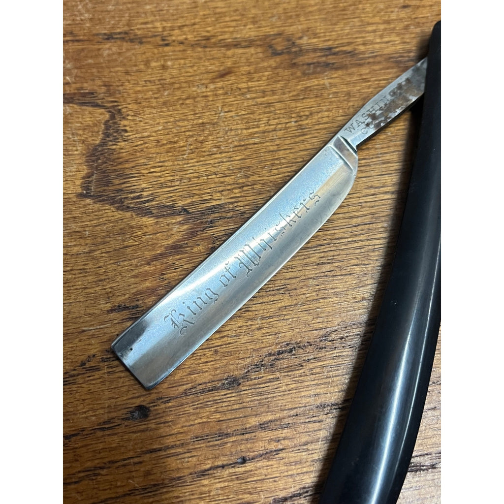 Vintage Antique Straight Razor Washington Cutlery King Of Whiskers Germany