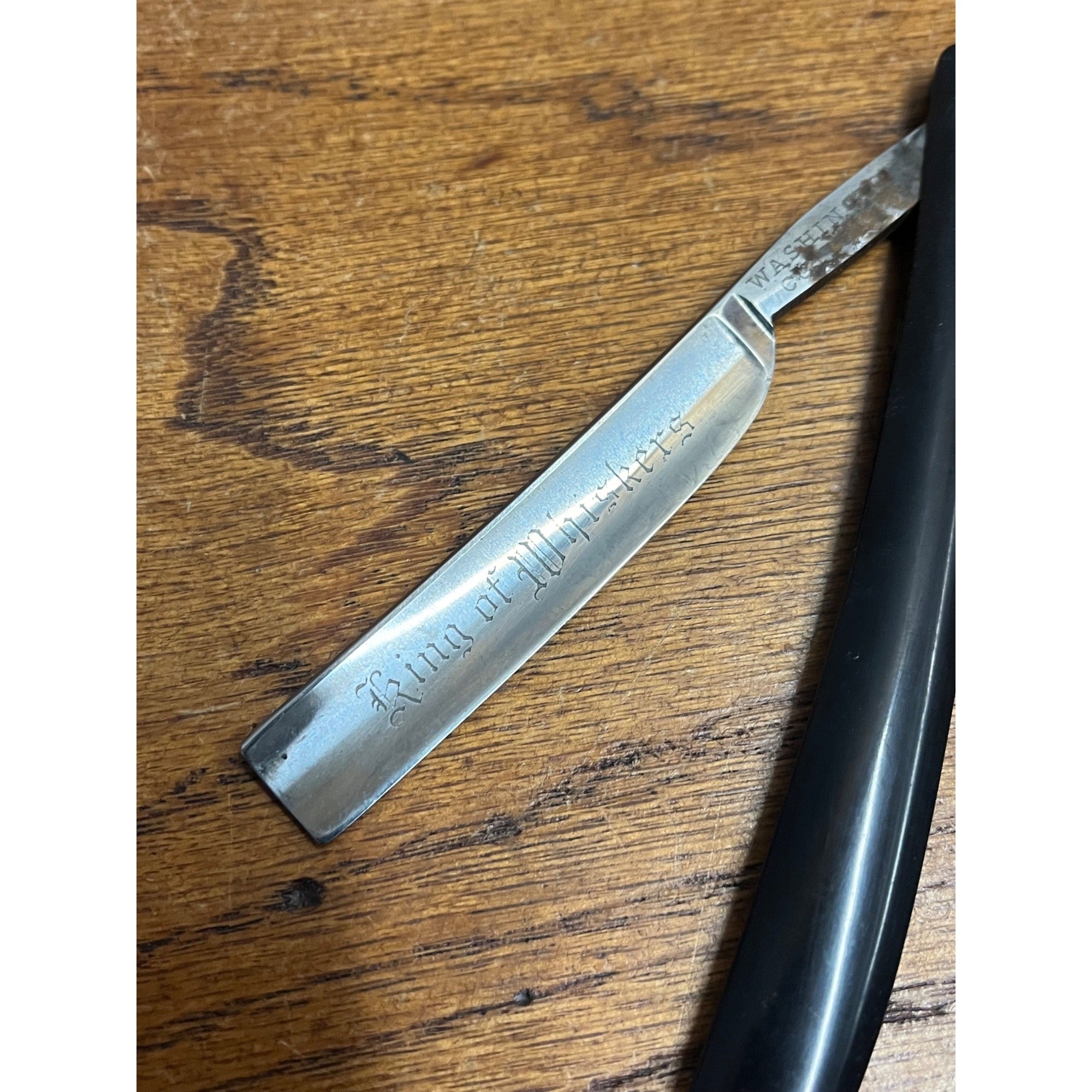 Vintage Antique Straight Razor Washington Cutlery King Of Whiskers Germany