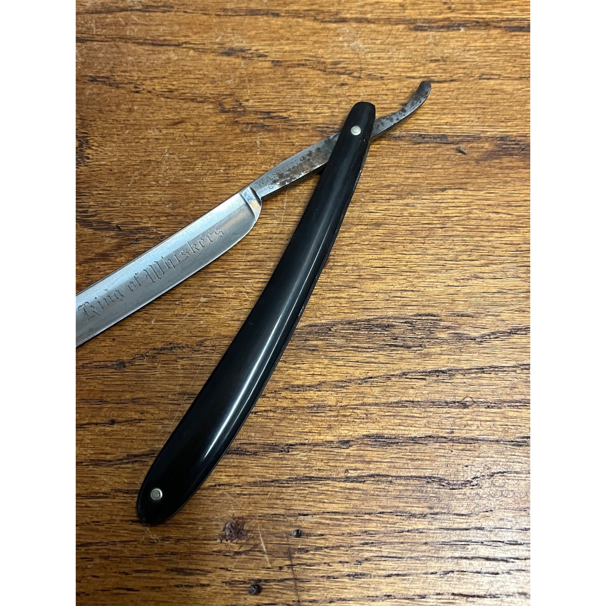 Vintage Antique Straight Razor Washington Cutlery King Of Whiskers Germany