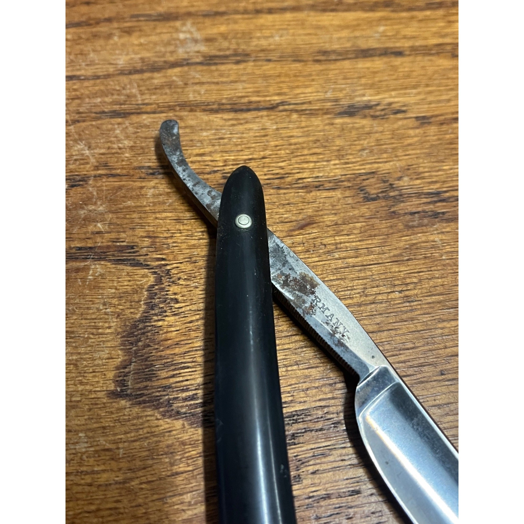 Vintage Antique Straight Razor Washington Cutlery King Of Whiskers Germany
