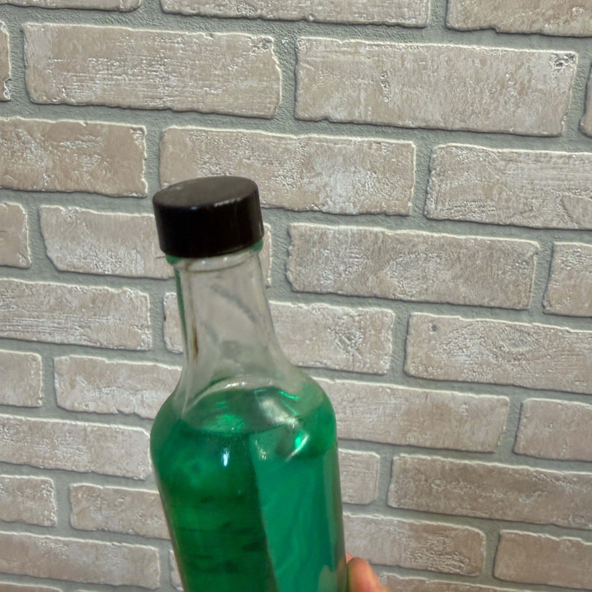 Vintage Zorb, Pharmacy Analgesic Liquid Glass clear Bottle. Wisconsin Company