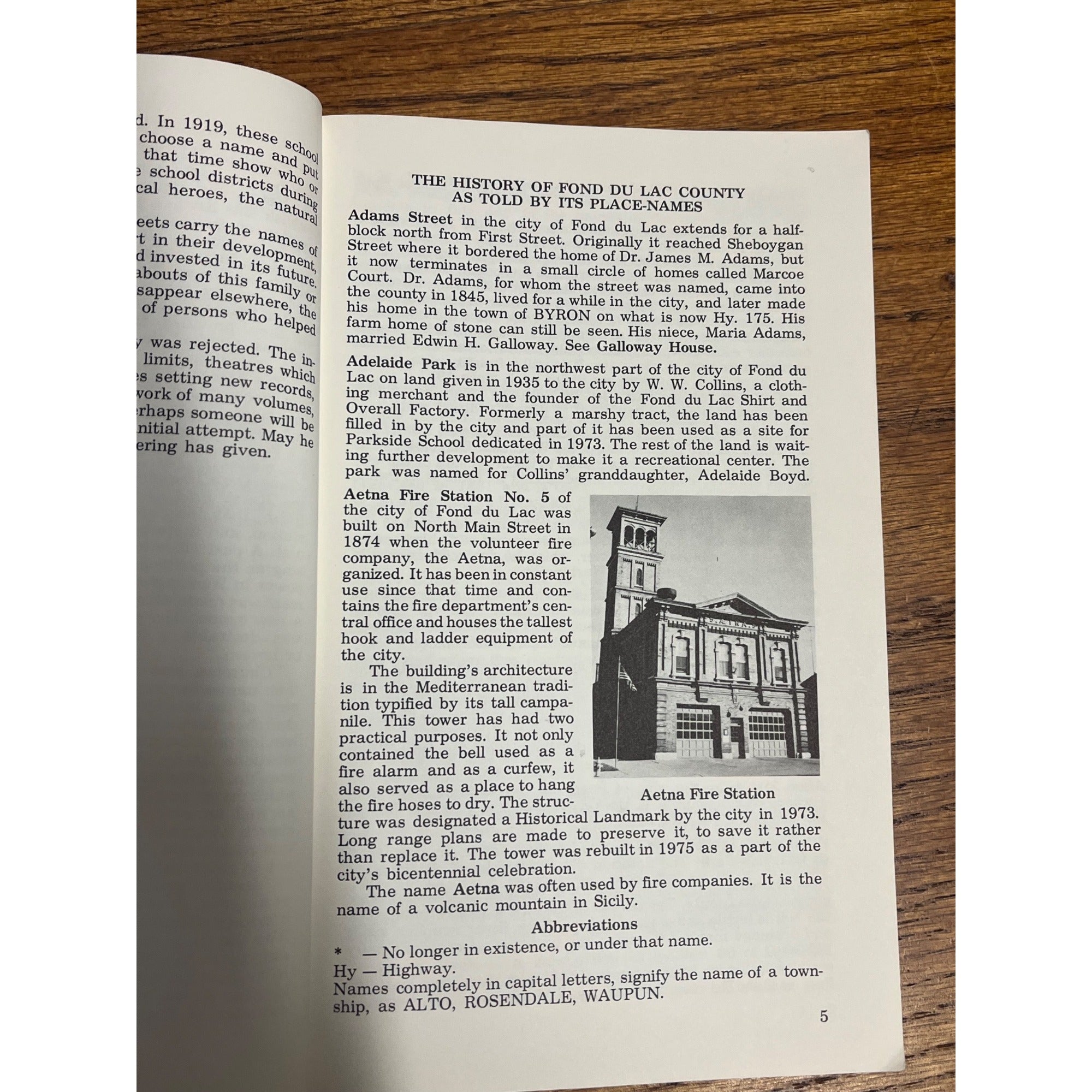 Vintage Book - the History of Fond Du Lac County Wisconsin Wis WI 1976 Worthing