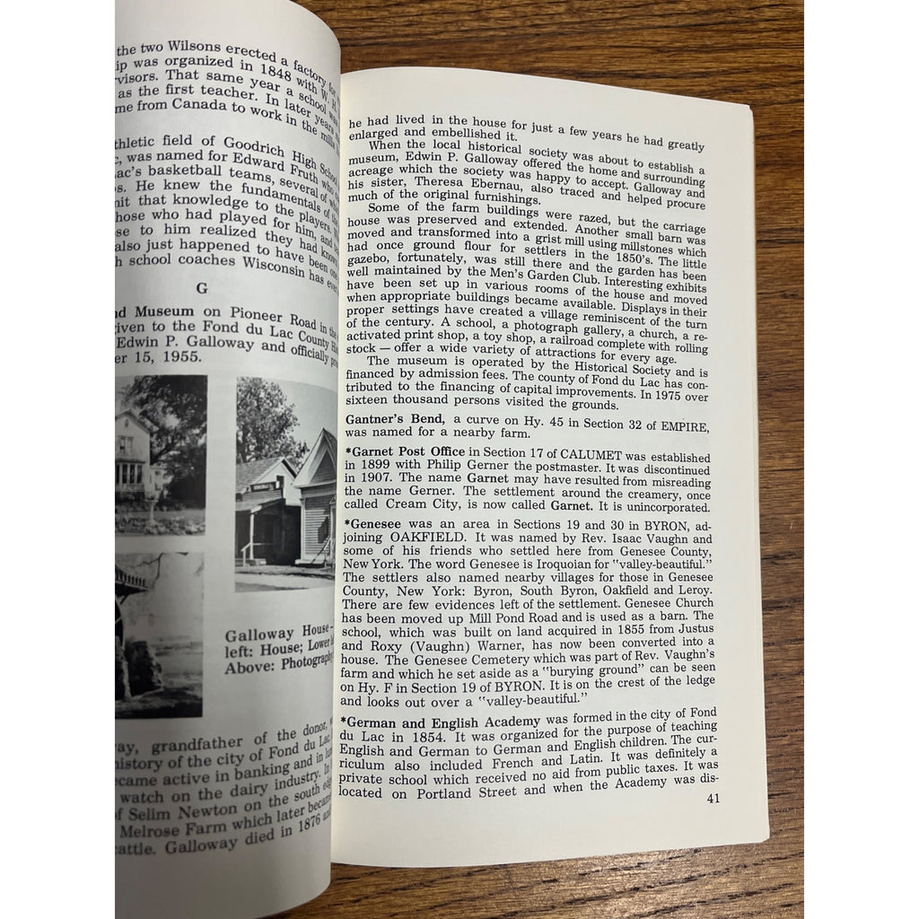 Vintage Book - the History of Fond Du Lac County Wisconsin Wis WI 1976 Worthing