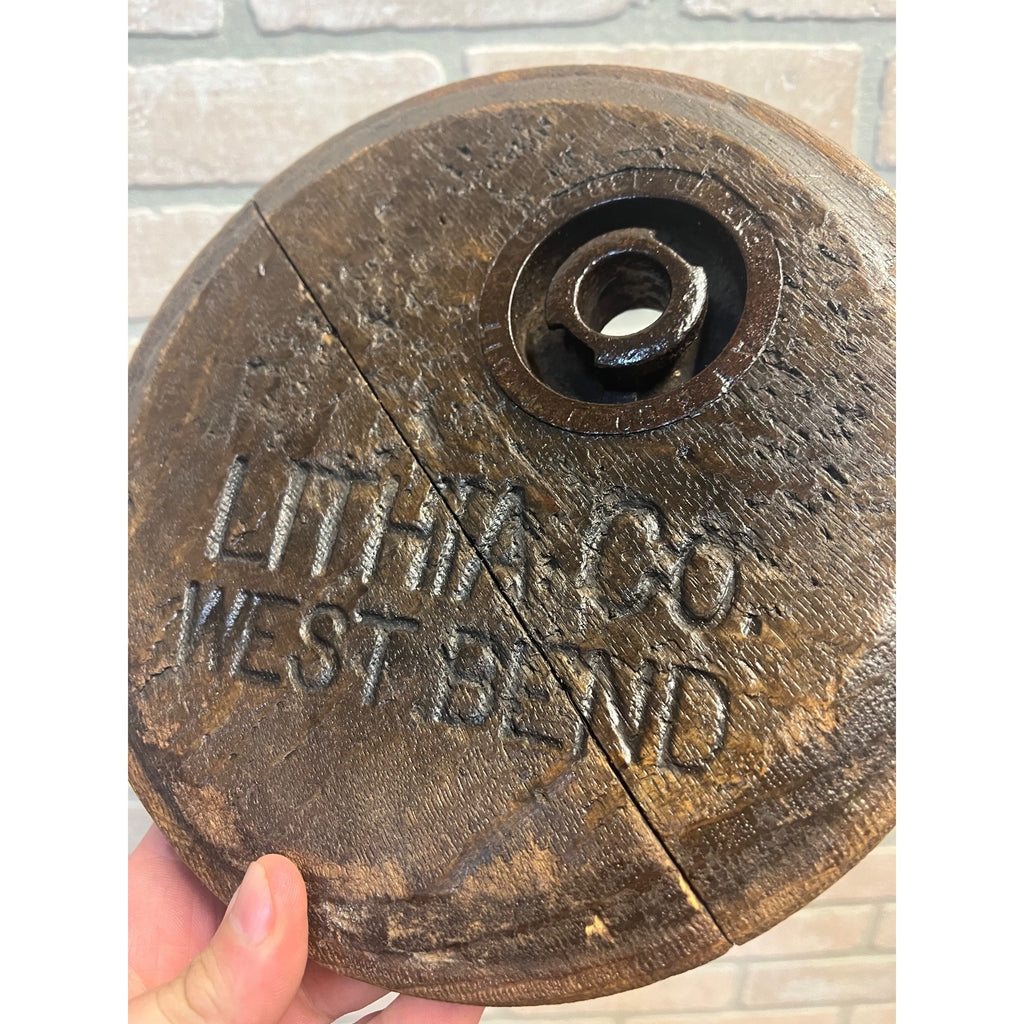 Lithia Brewing Company West Bend Wi Keg Head Barrel Beer Barrel Old Pre Pro