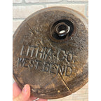 Lithia Brewing Company West Bend Wi Keg Head Barrel Beer Barrel Old Pre Pro