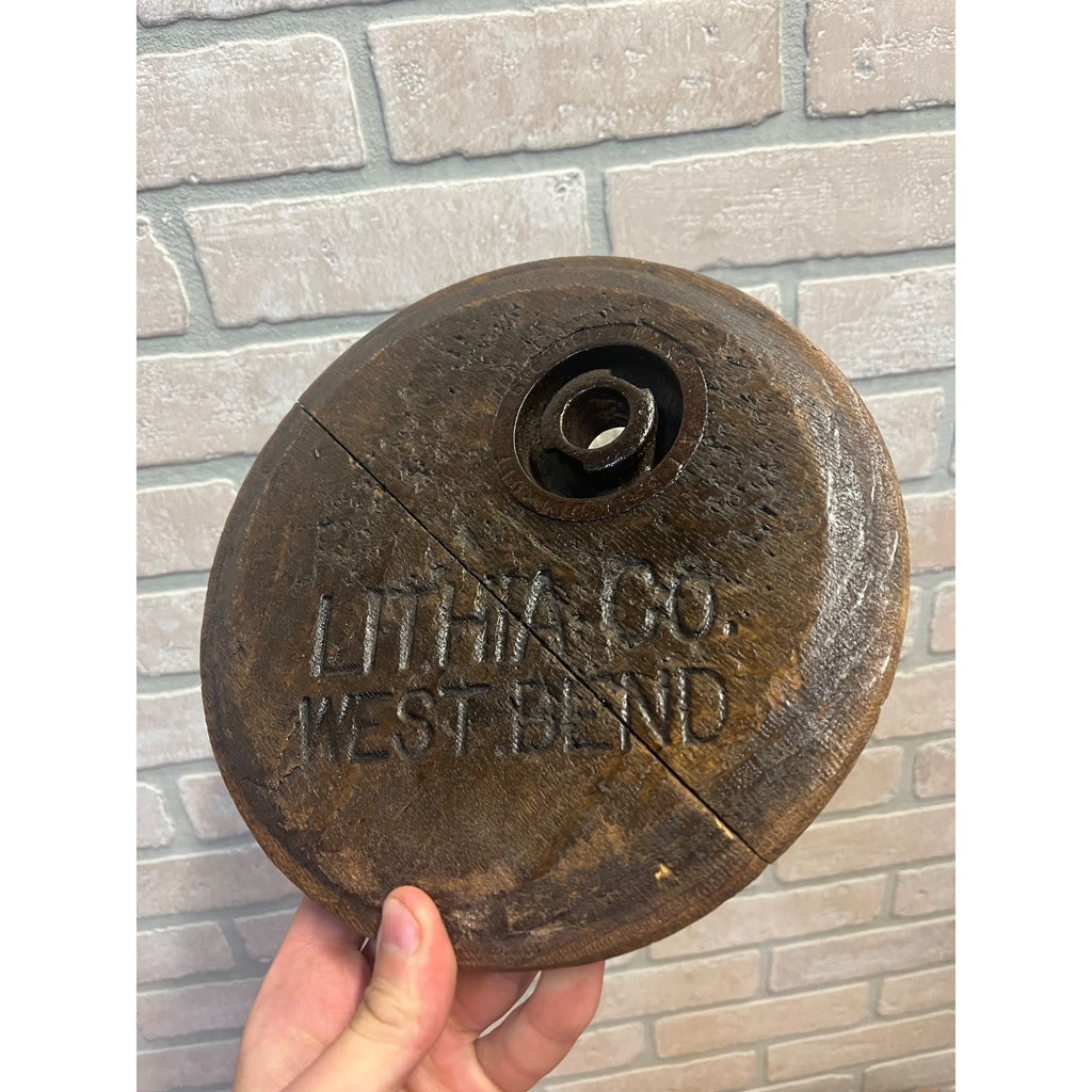 Lithia Brewing Company West Bend Wi Keg Head Barrel Beer Barrel Old Pre Pro