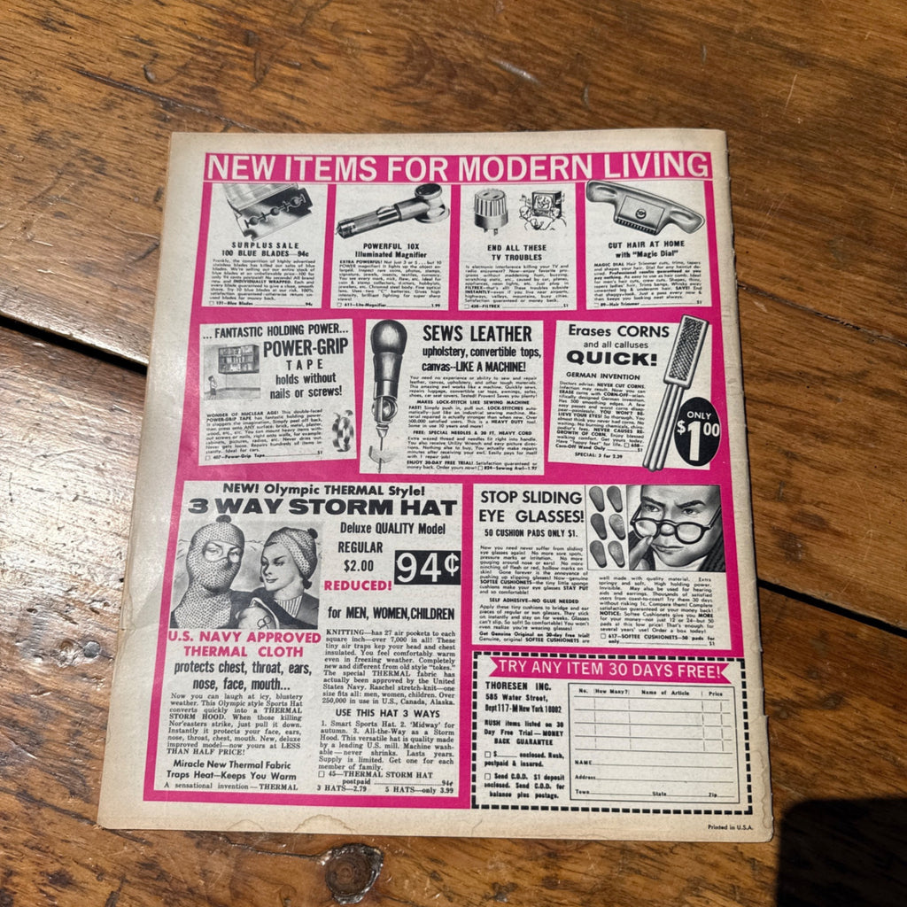 Vintage Official Detective Stories Magazine December 1964 Pulp Pinup Girl