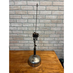 Antique Unbranded White Gas Fueled Table Lamp Coleman? - Parts / Restore