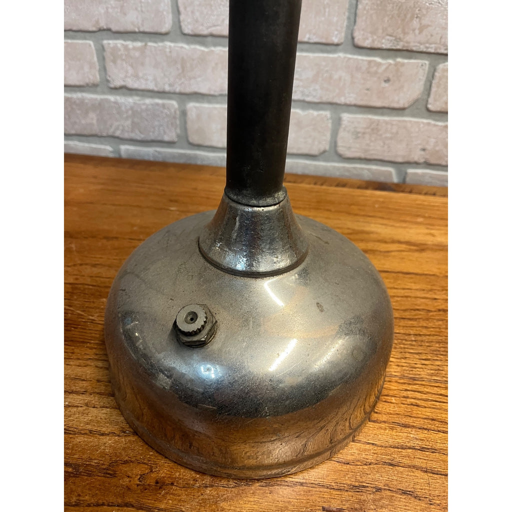 Antique Unbranded White Gas Fueled Table Lamp Coleman? - Parts / Restore