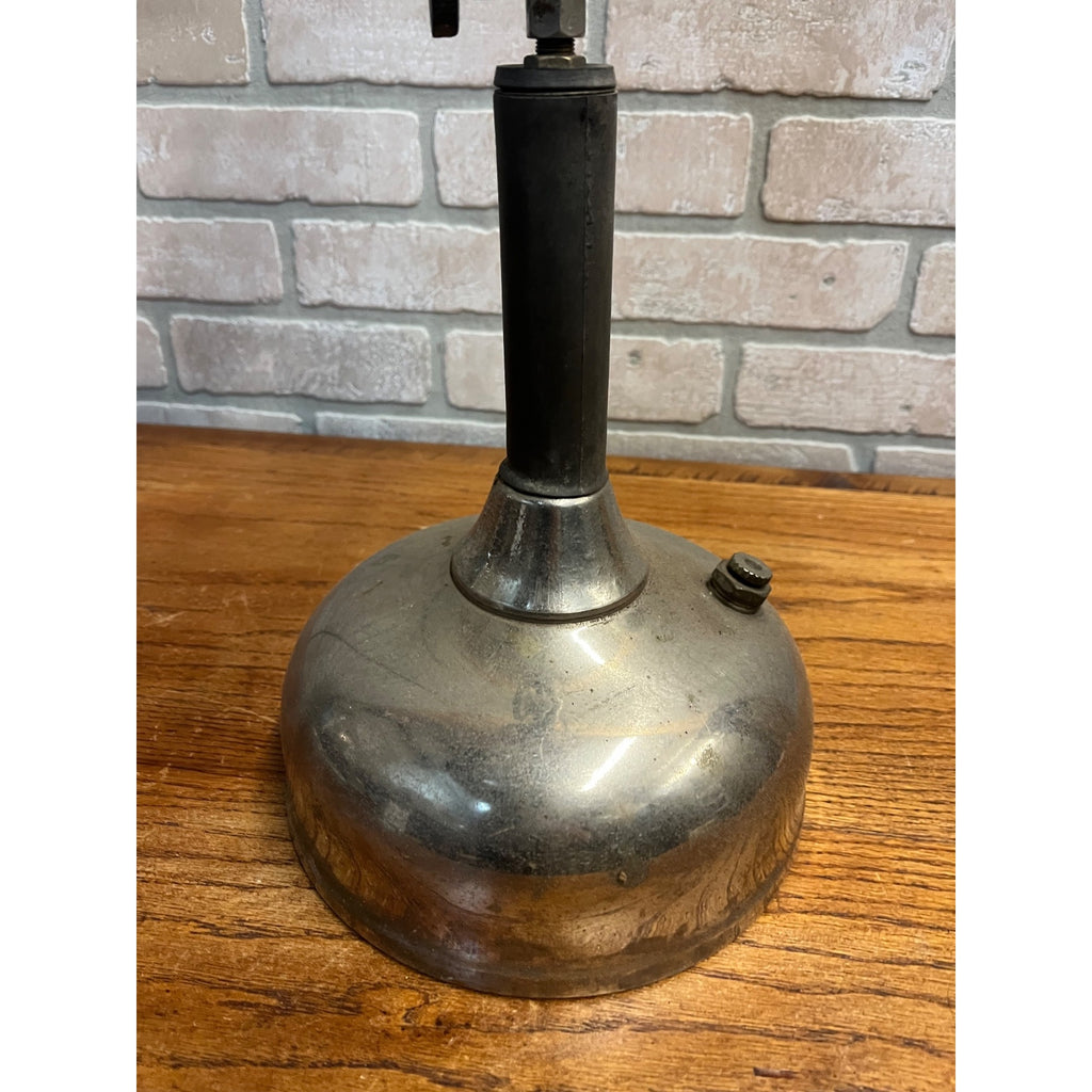 Antique Unbranded White Gas Fueled Table Lamp Coleman? - Parts / Restore