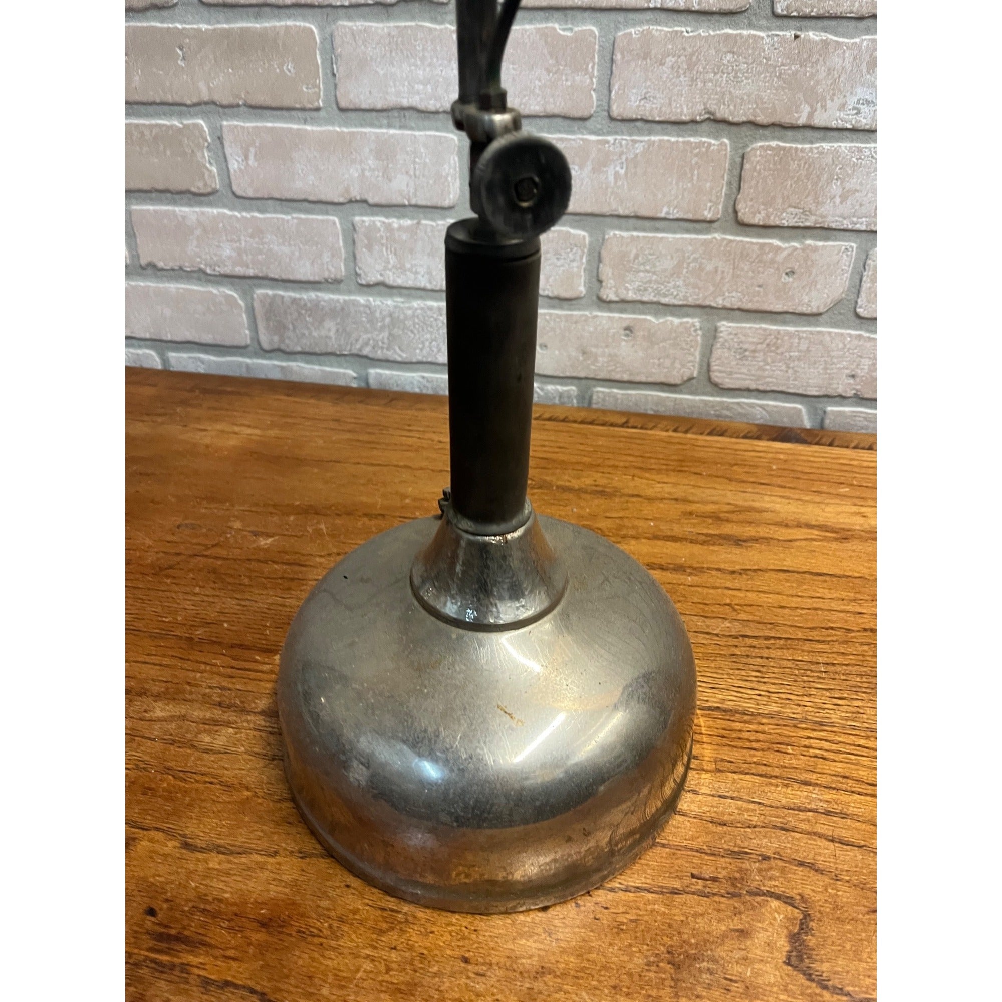 Antique Unbranded White Gas Fueled Table Lamp Coleman? - Parts / Restore