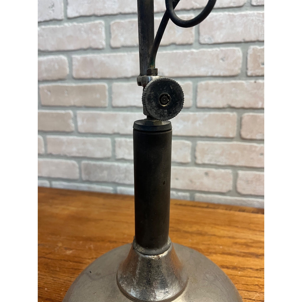 Antique Unbranded White Gas Fueled Table Lamp Coleman? - Parts / Restore