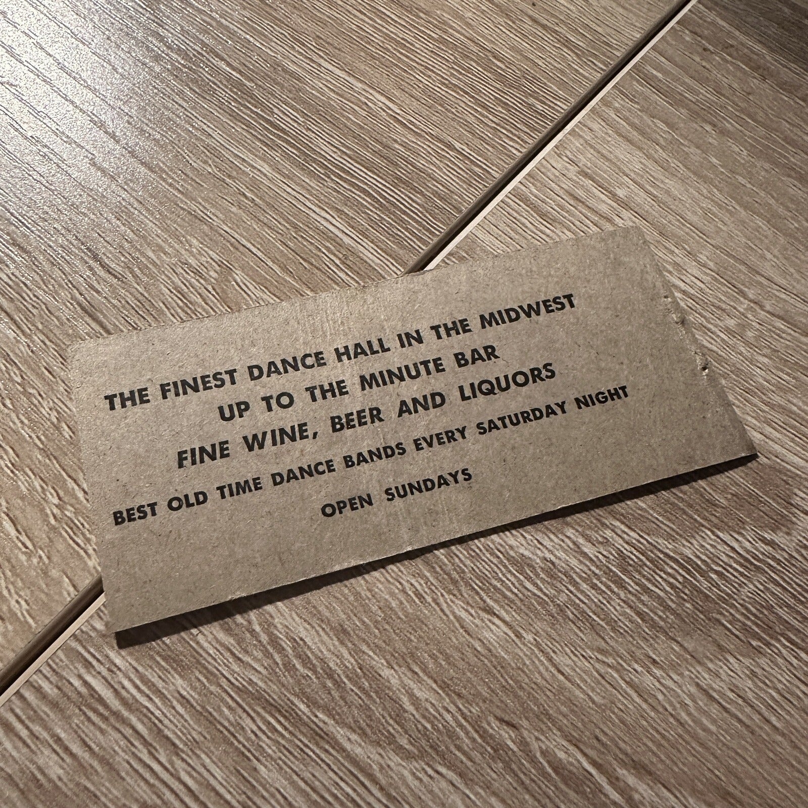 Vintage Turner Hall Monroe Wisconsin Advertising Matchbook