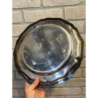 Vintage Joseph Elliot & Sons Silver Plated Octagonal  Serving Tray "Advancez"