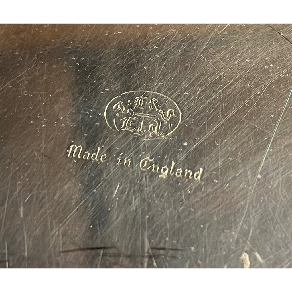 Vintage Joseph Elliot & Sons Silver Plated Octagonal  Serving Tray "Advancez"