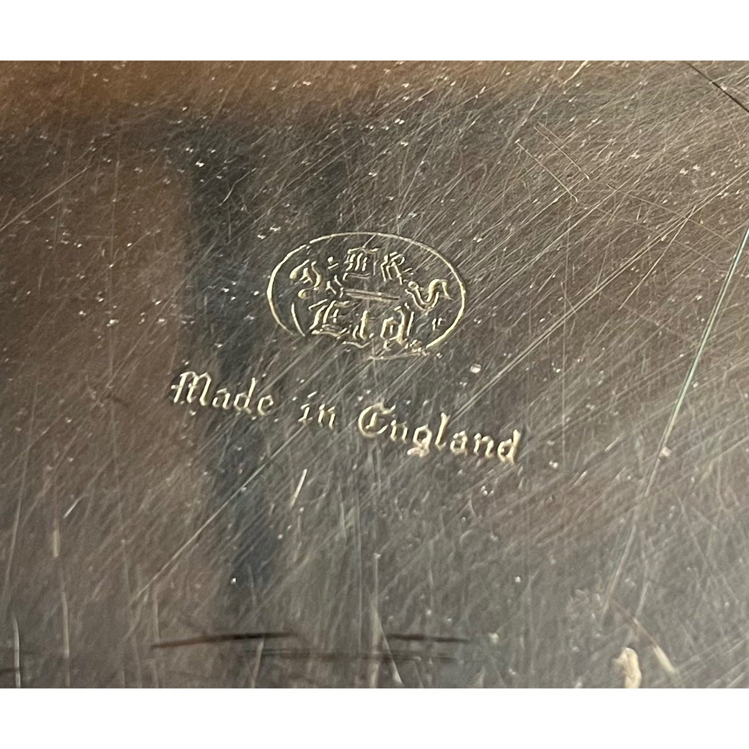 Vintage Joseph Elliot & Sons Silver Plated Octagonal  Serving Tray "Advancez"