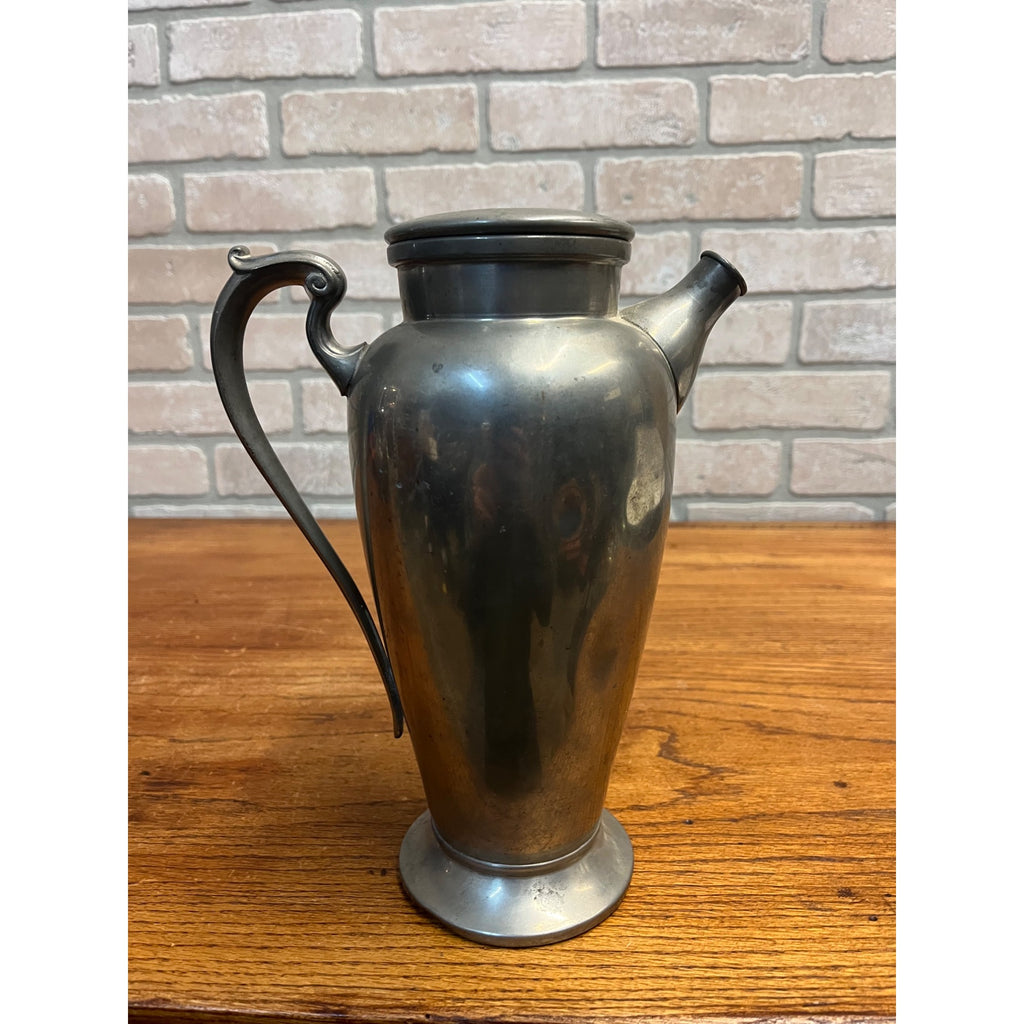Vintage 10" Silvercraft Pewter Cocktail Shaker Pitcher #2854 Art Deco