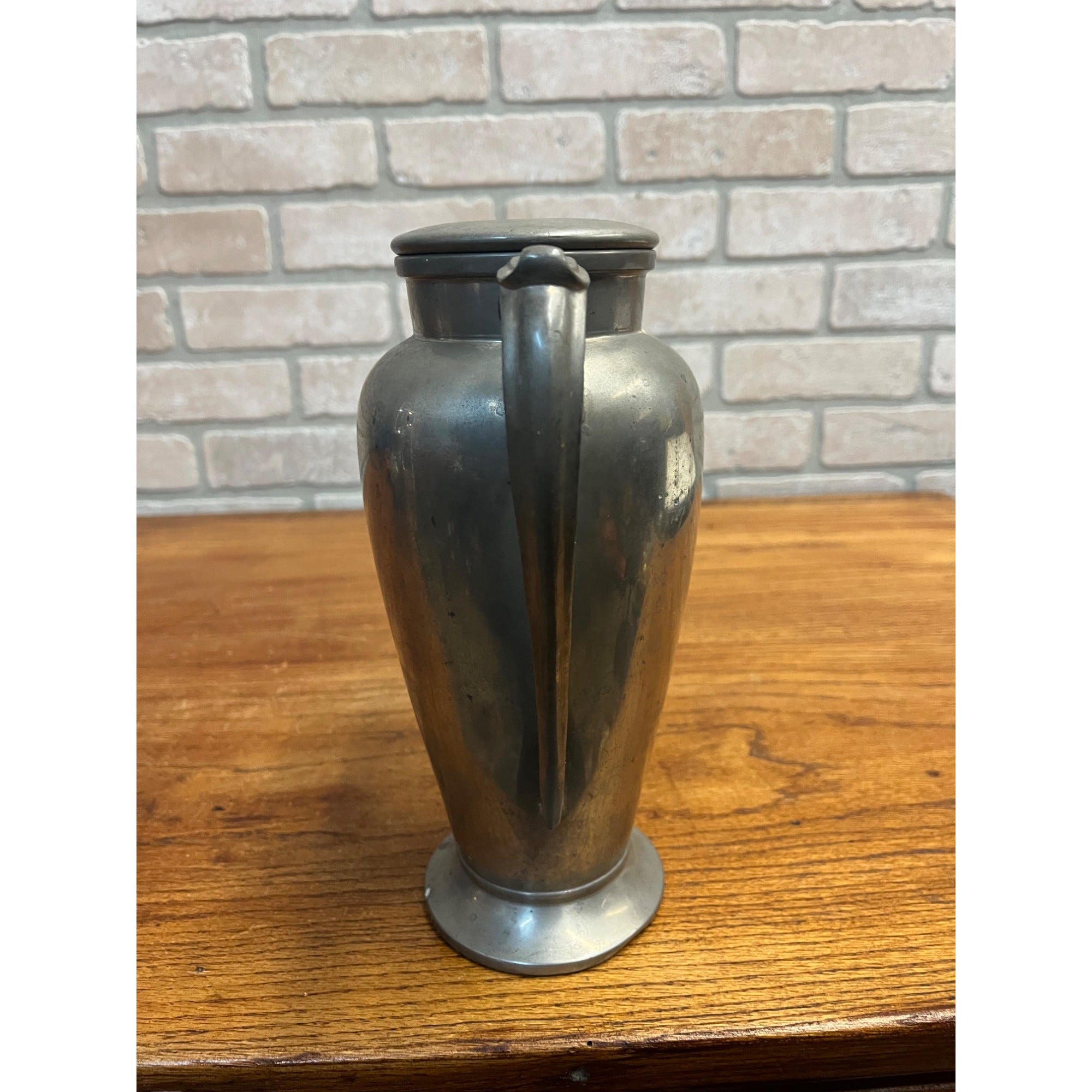 Vintage 10" Silvercraft Pewter Cocktail Shaker Pitcher #2854 Art Deco