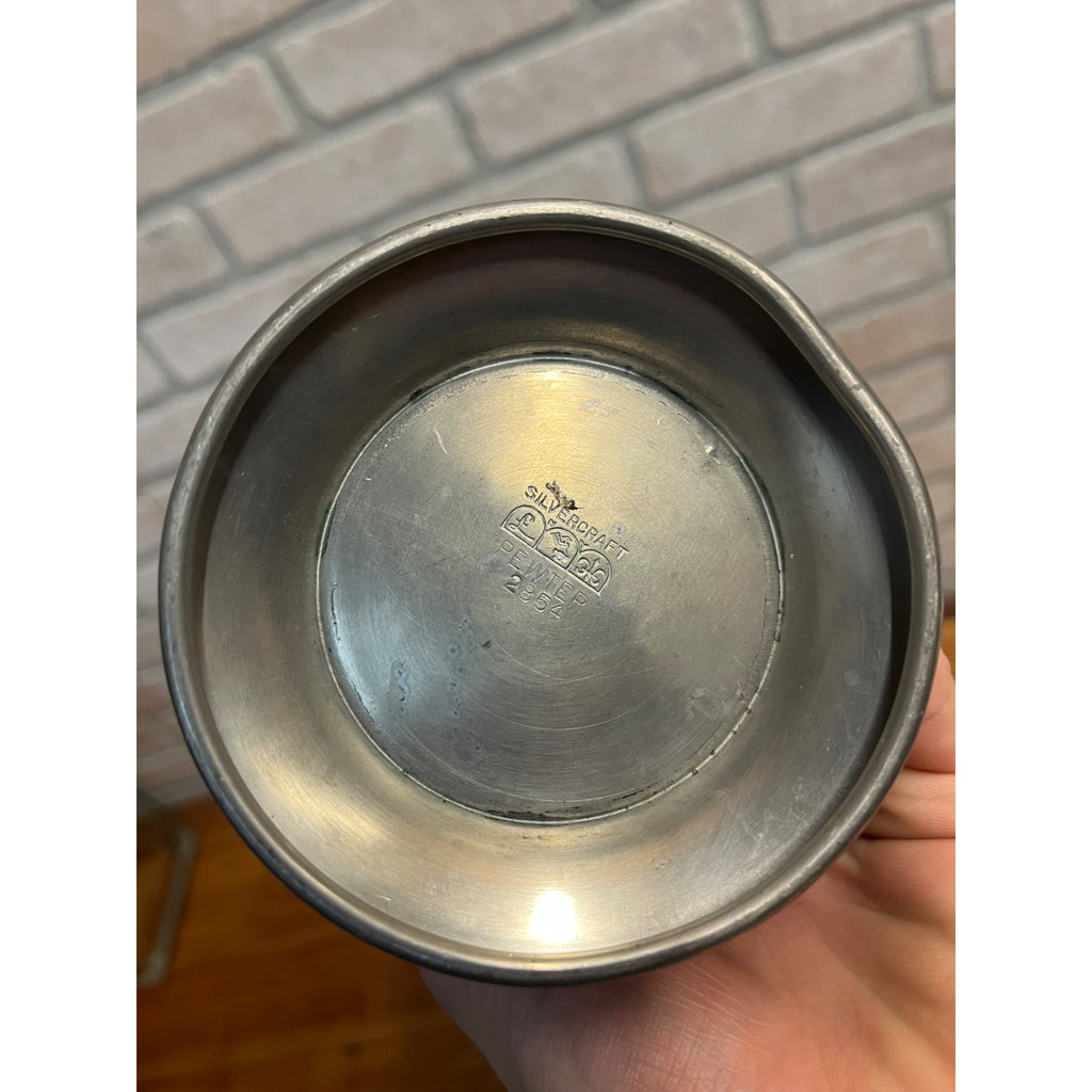 Vintage 10" Silvercraft Pewter Cocktail Shaker Pitcher #2854 Art Deco