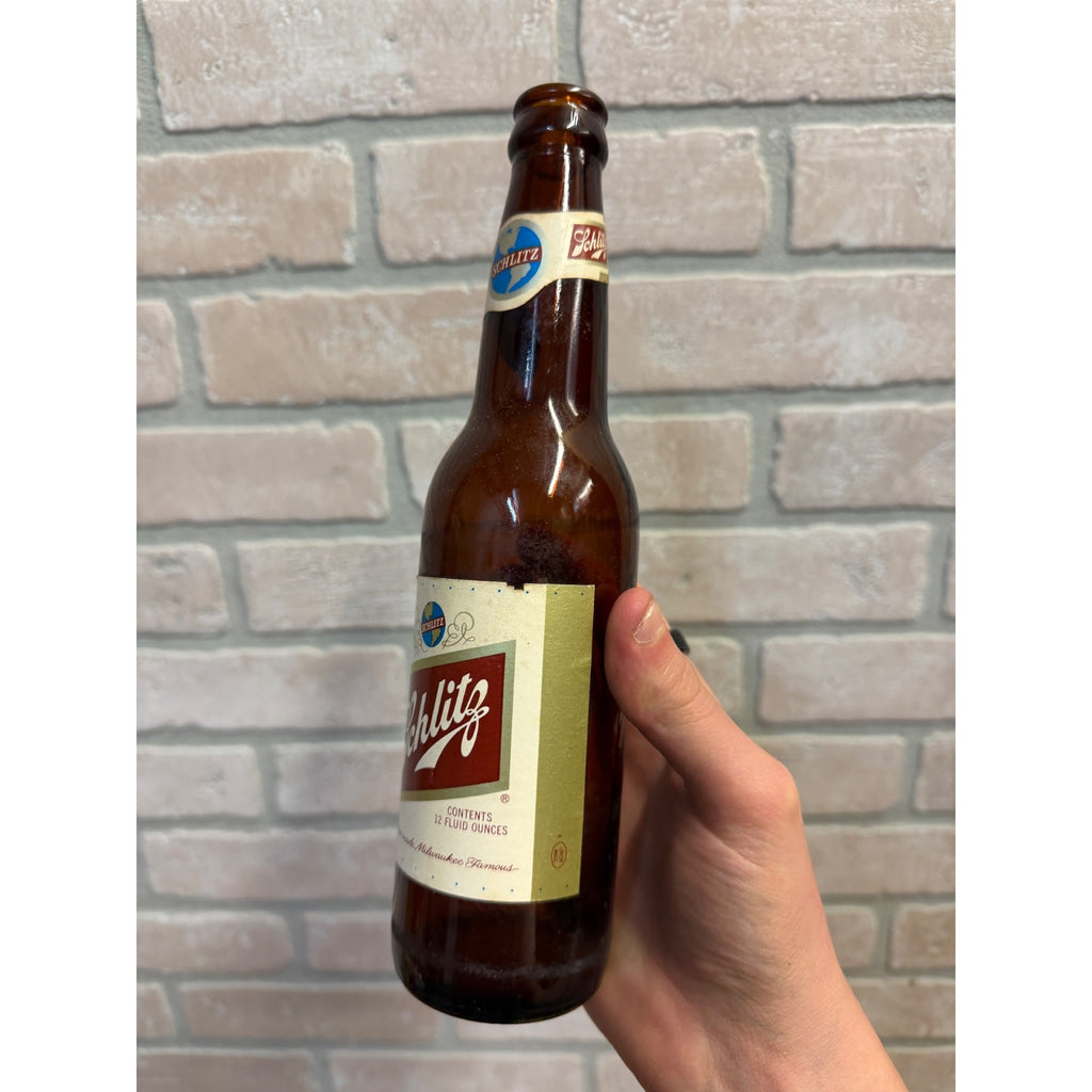 Vintage 1970 Schlitz 12oz Beer Bottle Empty Milwaukee Wis Brewery Globe