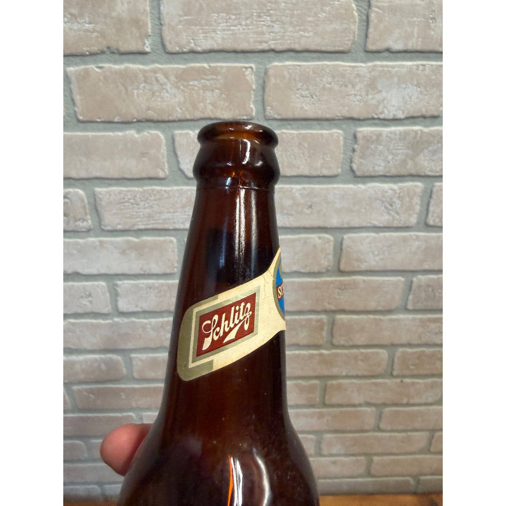 Vintage 1970 Schlitz 12oz Beer Bottle Empty Milwaukee Wis Brewery Globe