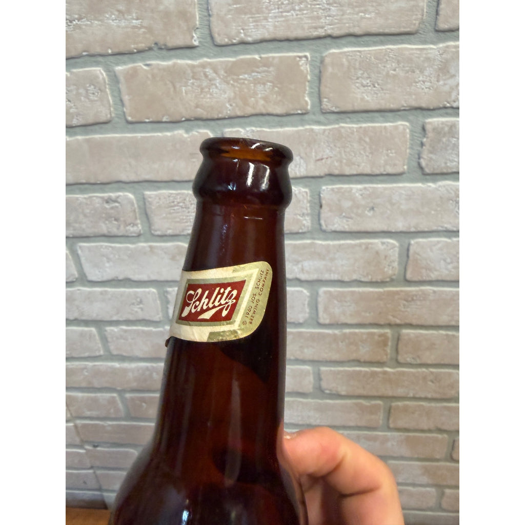 Vintage 1970 Schlitz 12oz Beer Bottle Empty Milwaukee Wis Brewery Globe