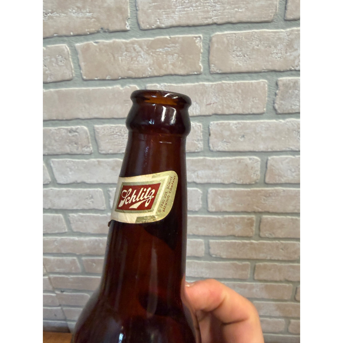 Vintage 1970 Schlitz 12oz Beer Bottle Empty Milwaukee Wis Brewery Globe